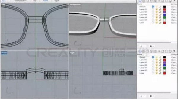 3D打印机专属定制眼镜框