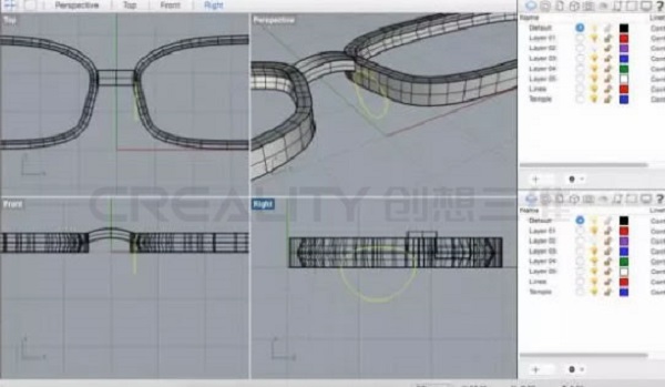 3D打印机专属定制眼镜框