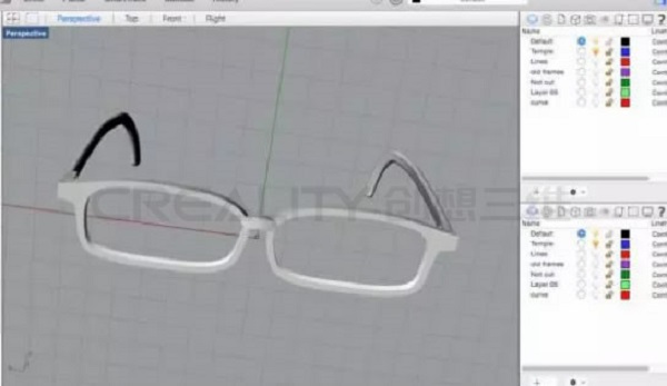 3D打印机专属定制眼镜框