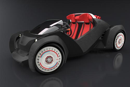 而就在日前，德国独立汽车设计公司EDAG在2015年的日内瓦车展上带来一款3D打印概念车LightCocoon，新车外壳每平方米仅重19克，是一张A4纸的四分之一。